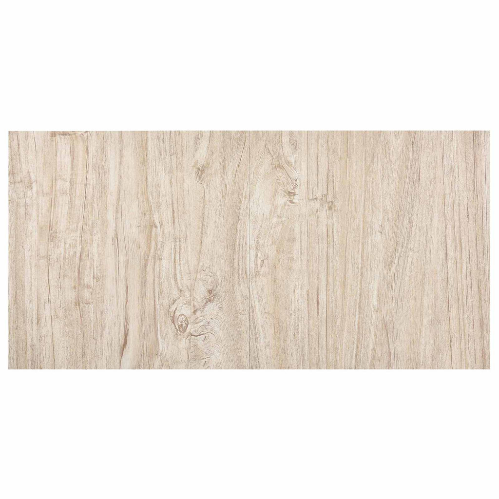 vidaXL Bodenplanken 5,11 m² 55 pcs PVC Weiß und Holzfarbe