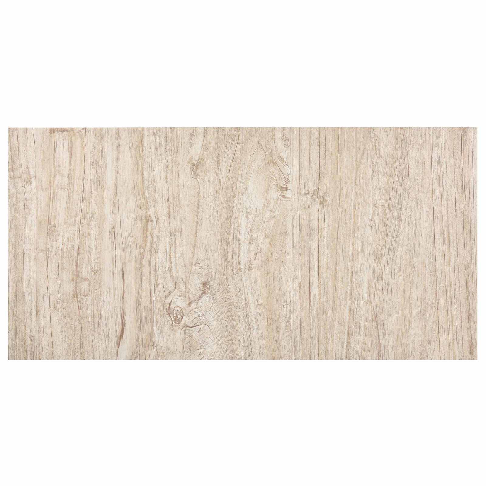 vidaXL Bodenplanken 5,11 m² 55 pcs PVC Weiß und Holzfarbe