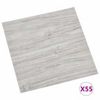 vidaXL Bodenplanken 5,11 m² 55 pcs PVC Grau und Holz