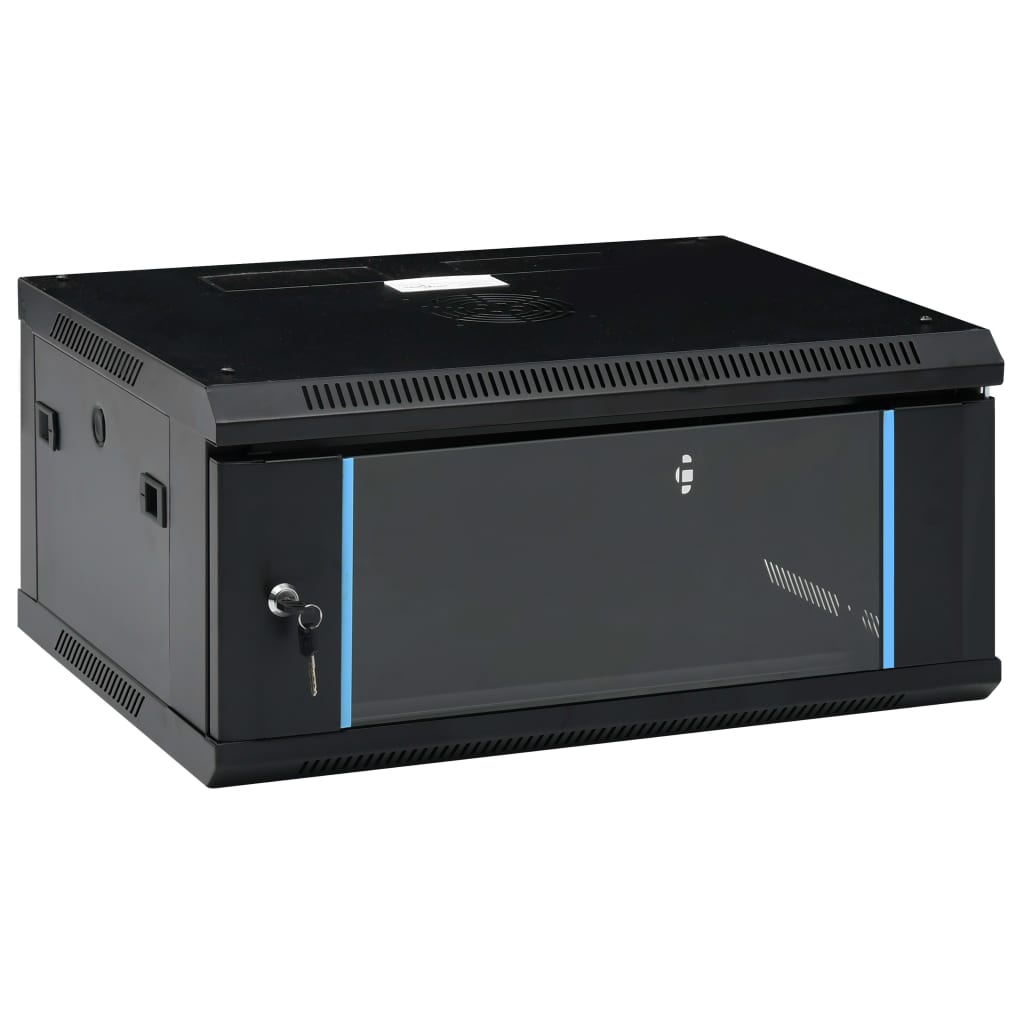 vidaXL 4U Netzwerkschrank Wandmontage 19" IP20