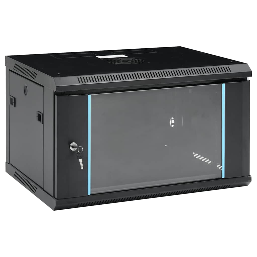vidaXL 6U Netzwerkschrank Wandmontage 19" IP20