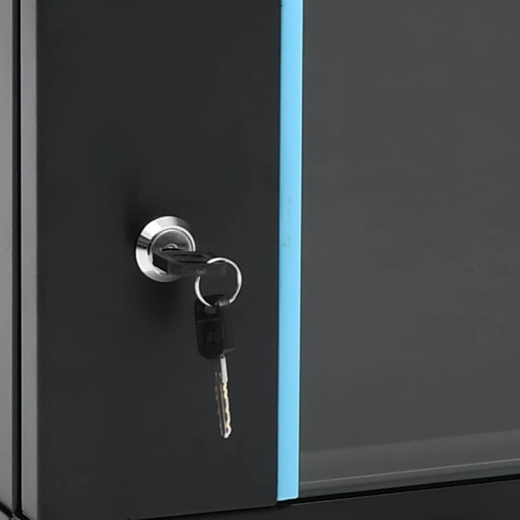 vidaXL 6U Netzwerkschrank Wandmontage 19" IP20