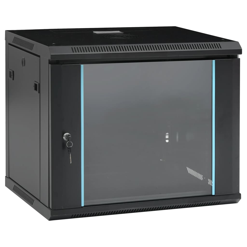 vidaXL 9U Netzwerkschrank Wandmontage 19" IP20
