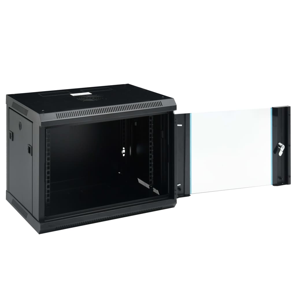 vidaXL 9U Netzwerkschrank Wandmontage 19" IP20