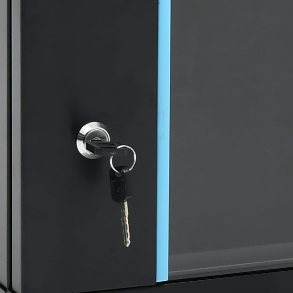 vidaXL 9U Netzwerkschrank Wandmontage 19" IP20