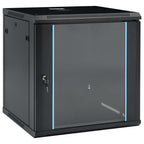 vidaXL 12U Netzwerkschrank Wandmontage 19" IP20