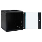 vidaXL 12U Netzwerkschrank Wandmontage 19" IP20