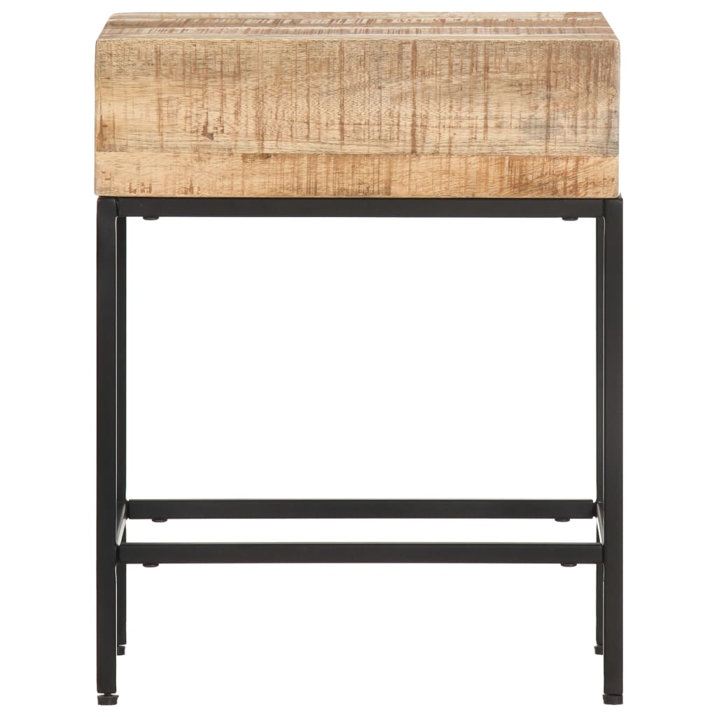 vidaXL Beistelltisch 40x30x50 cm Raues Mango-Massivholz