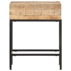 vidaXL Beistelltisch 40x30x50 cm Raues Mango-Massivholz