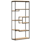 vidaXL Bücherregal 80x30x180 cm Raues Mangoholz