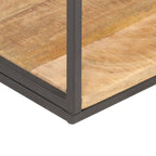 vidaXL Bücherregal 80x30x180 cm Raues Mangoholz