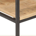 vidaXL Bücherregal 80x30x180 cm Raues Mangoholz