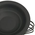 vidaXL Feuerstelle mit Schürhaken 49 cm Stahl