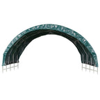 vidaXL Weidezelt PVC 3,7x3,7 m Grün