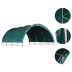 vidaXL Weidezelt PVC 3,7x3,7 m Grün