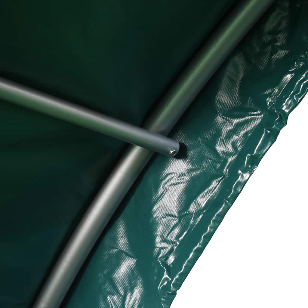 vidaXL Weidezelt PVC 3,7x3,7 m Grün
