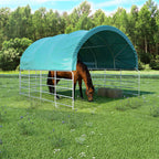 vidaXL Weidezelt PVC 3,7x3,7 m Grün