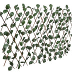 vidaXL Weidenzaun-Rankgitter 5 Stk. mit künstlichen Blättern 180x30 cm