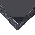 vidaXL Gartentisch Schwarz 240x90x74 cm Poly-Rattan und Glas
