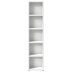 vidaXL CD-Regale 2 Stk. Weiß 21x16x93,5 cm Holzwerkstoff
