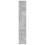 vidaXL CD-Regale 2 Stk. Betongrau 21x16x93,5 cm Holzwerkstoff