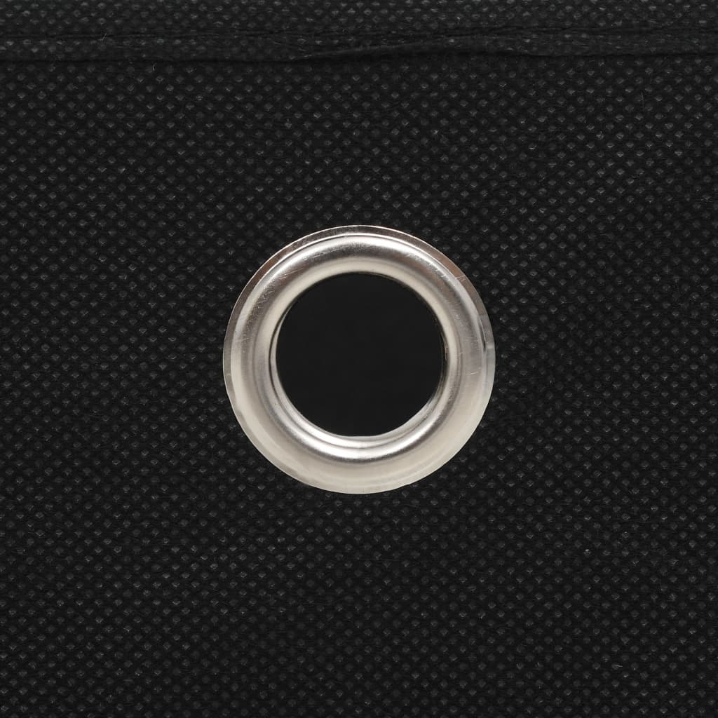 vidaXL Aufbewahrungsboxen 10 Stk. Vliesstoff 28x28x28 cm Schwarz