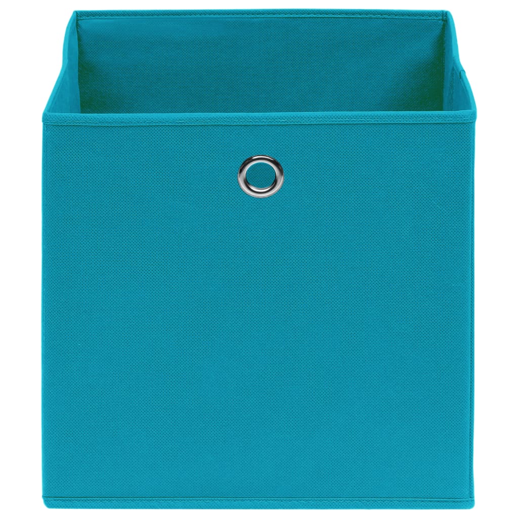 vidaXL Aufbewahrungsboxen 10 Stk. Vliesstoff 28x28x28 cm Babyblau