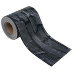 vidaXL Garten-Sichtschutz PVC 35x0,19 m Stein-Optik Grau