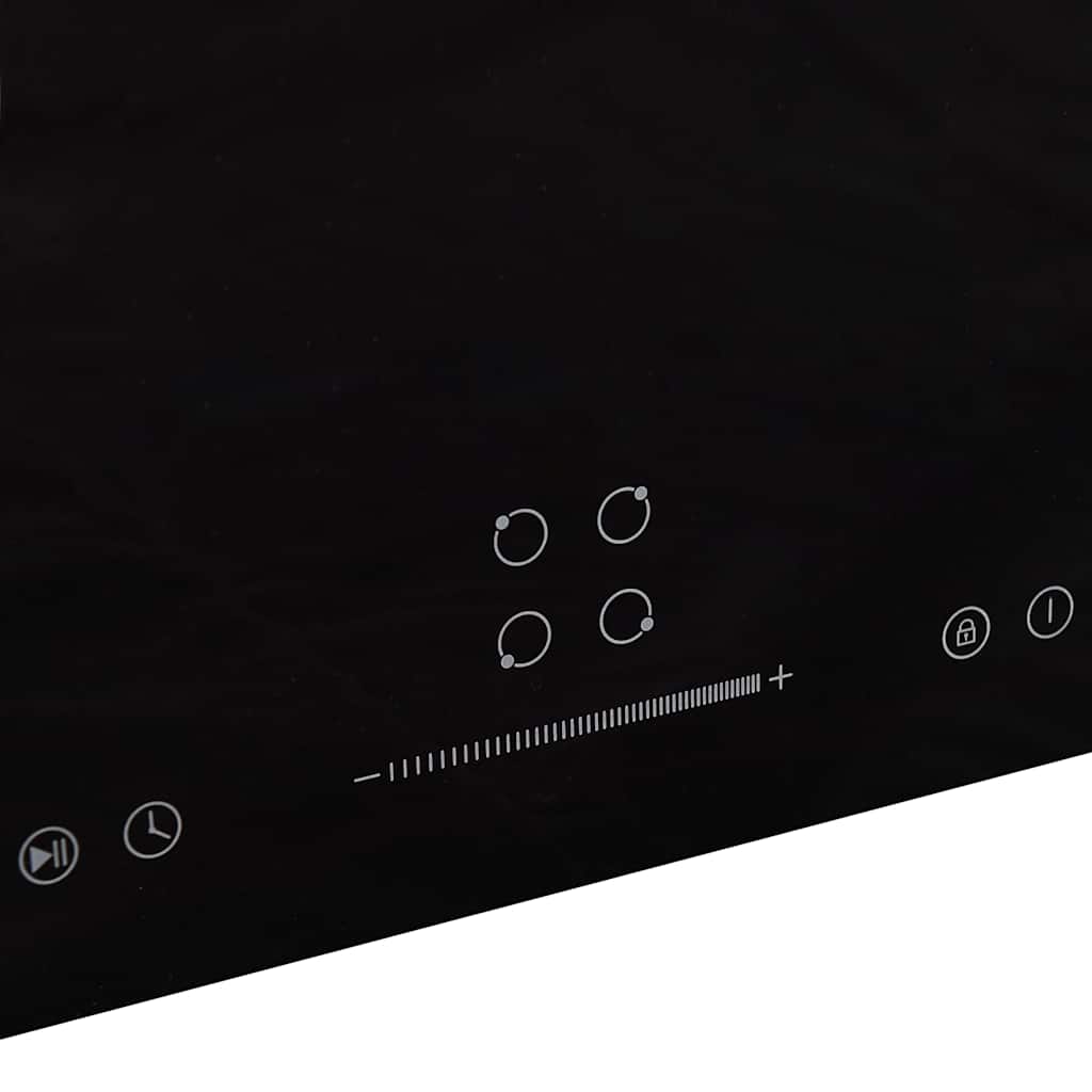 vidaXL Induktionskochfeld mit 4 Platten Touch Control Glas 7000 W