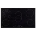 vidaXL Glaskeramik-Kochfeld mit 5 Platten Touch Control 77 cm 8500 W