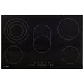 vidaXL Glaskeramik-Kochfeld mit 5 Platten Touch Control 90cm cm 8500 W