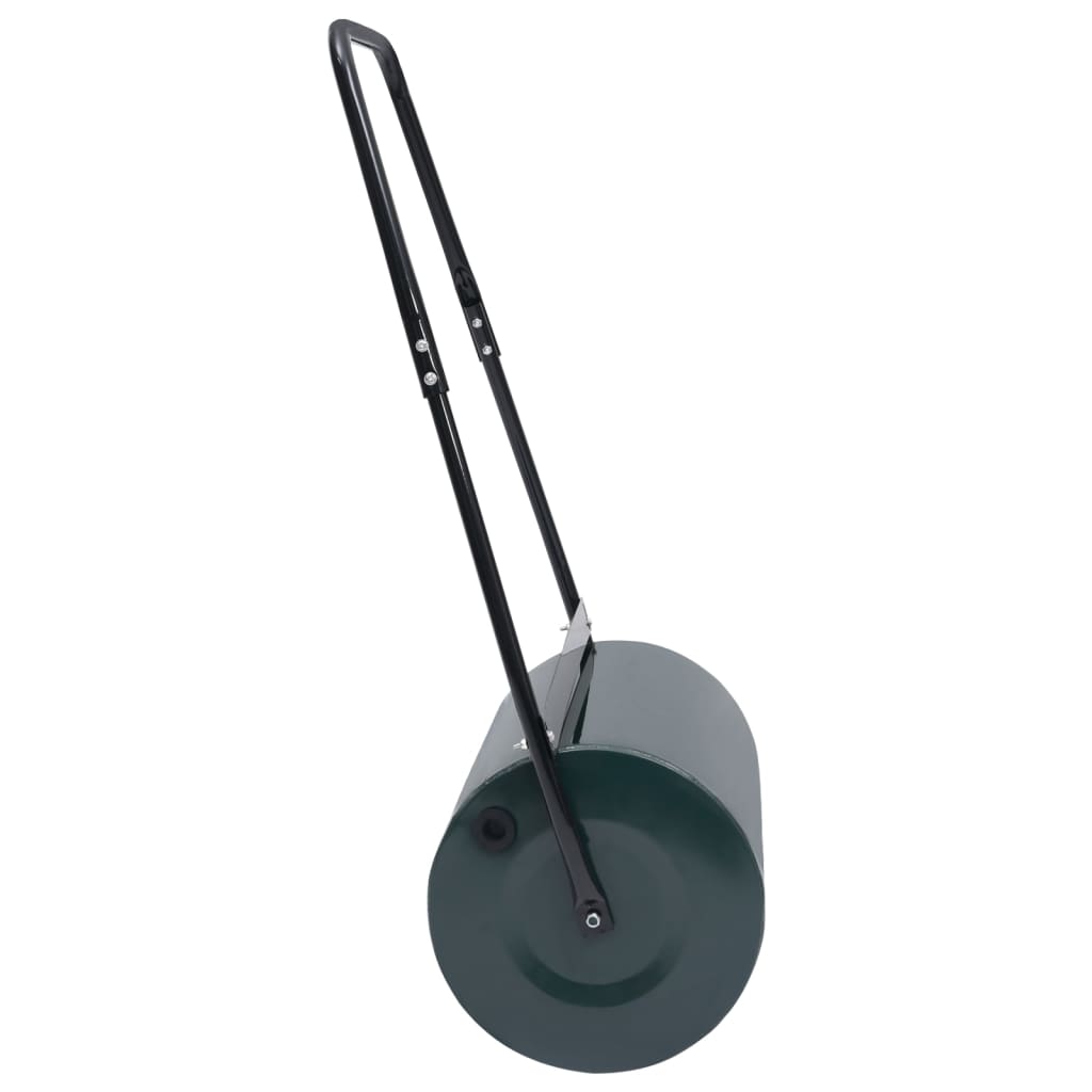 vidaXL Rasenwalze Grün und Schwarz 63 cm 50 L