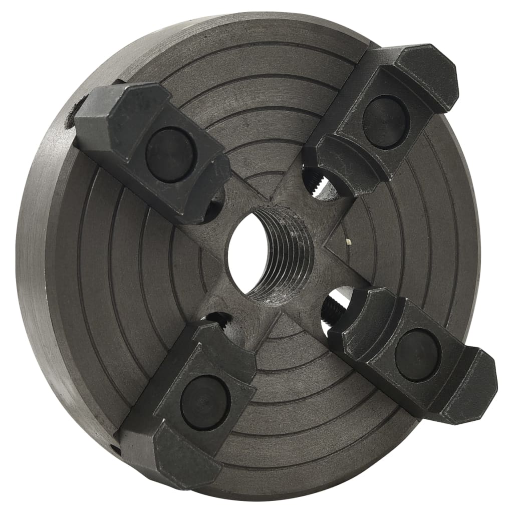 vidaXL 4-Backenfutter mit M33 Aufnahme Stahl 100 mm