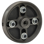 vidaXL 4-Backenfutter mit M18 Aufnahme Stahl Schwarz 150x63 mm
