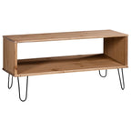 vidaXL Couchtisch New York Natur Massivholz Kiefer