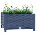 vidaXL Hochbeet 40x40x23 cm Polypropylen