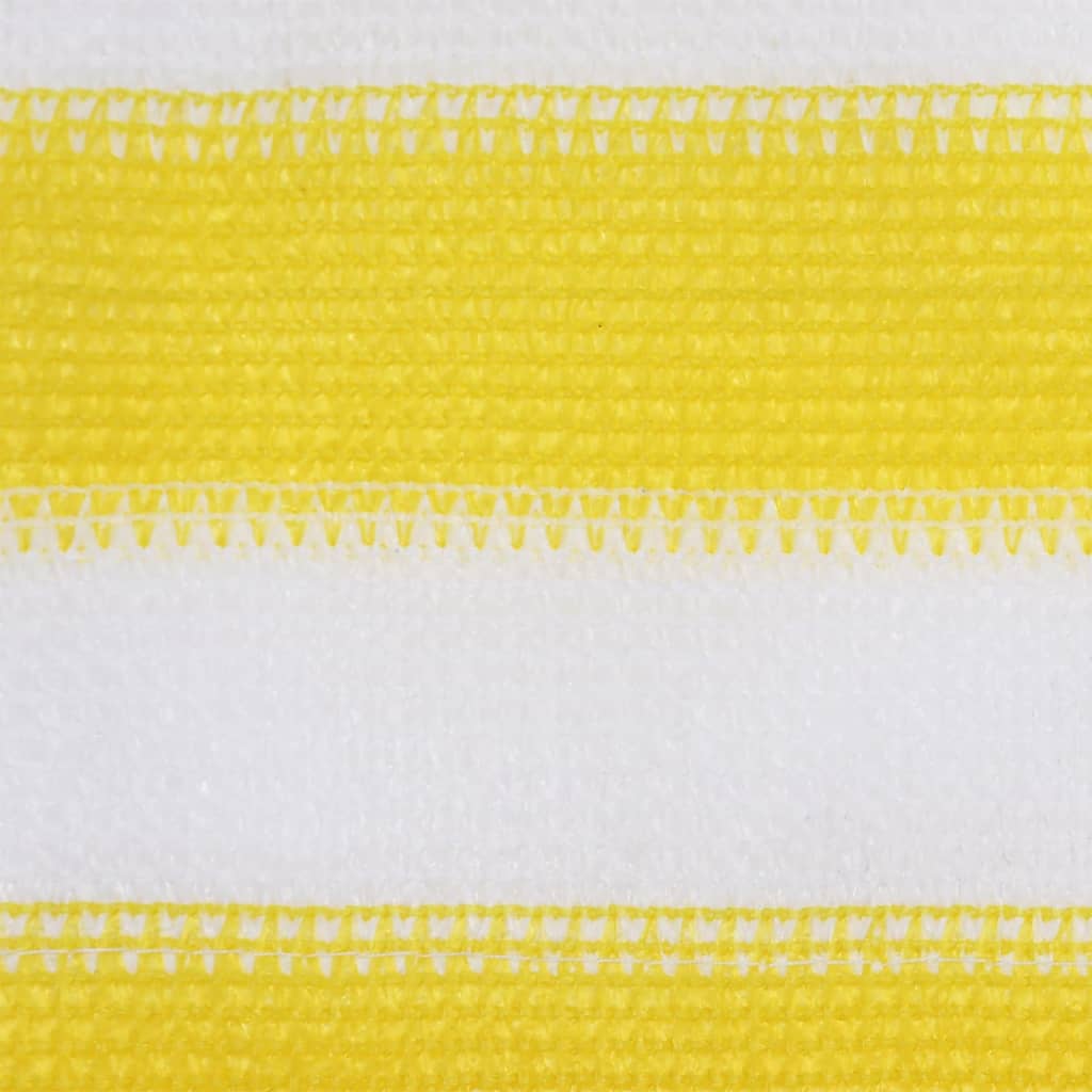 vidaXL Balkon-Sichtschutz Gelb und Weiß 120x500 cm HDPE