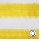 vidaXL Balkon-Sichtschutz Gelb und Weiß 120x500 cm HDPE