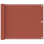 vidaXL Balkon-Sichtschutz Terracotta-Rot 75x300 cm HDPE