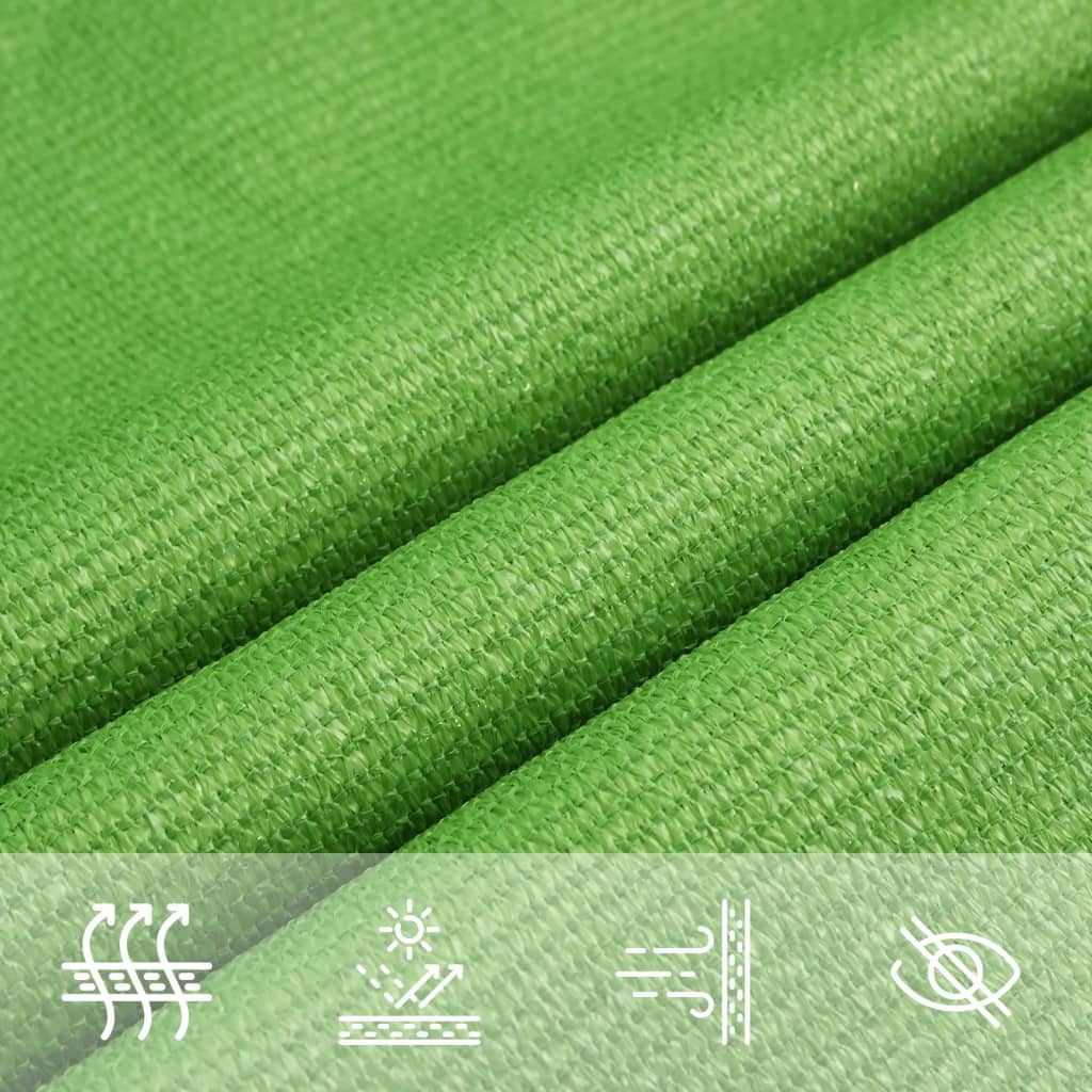 vidaXL Sonnensegel 160 g/m² Rechteckig Hellgrün 2x3,5 m HDPE