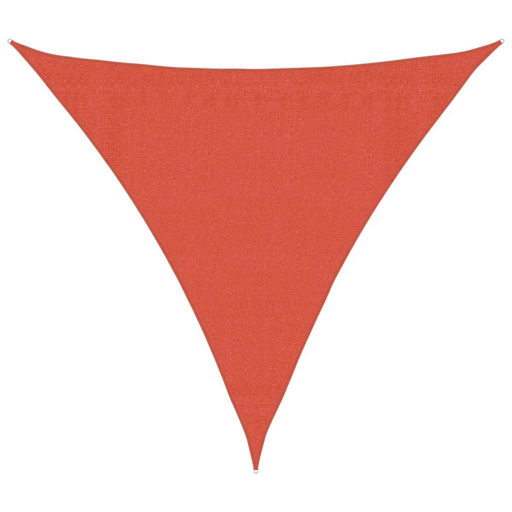 vidaXL Sonnensegel 160 g/m² Dreieckig Terrakottarot 3,6x3,6x3,6 m HDPE
