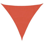 vidaXL Sonnensegel 160 g/m² Dreieckig Terrakottarot 3,6x3,6x3,6 m HDPE