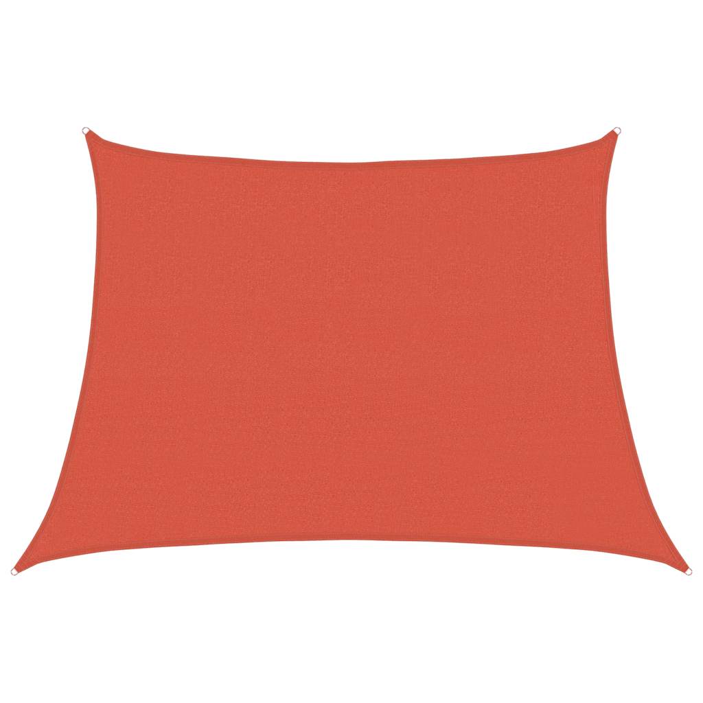 vidaXL Sonnensegel 160 g/m² Trapezform Terrakottarot 4/5x3 m HDPE