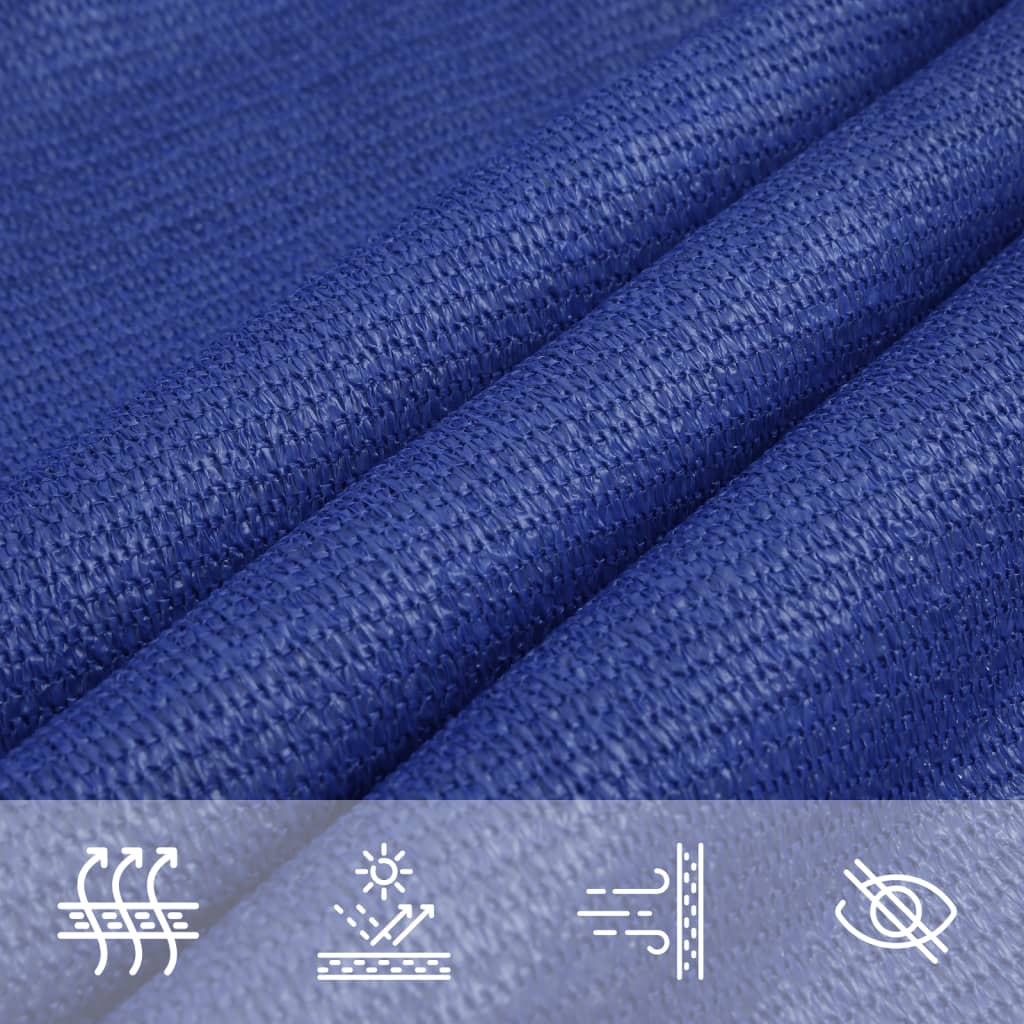vidaXL Sonnensegel 160 g/m² Quadratisch Blau 7x7 m HDPE