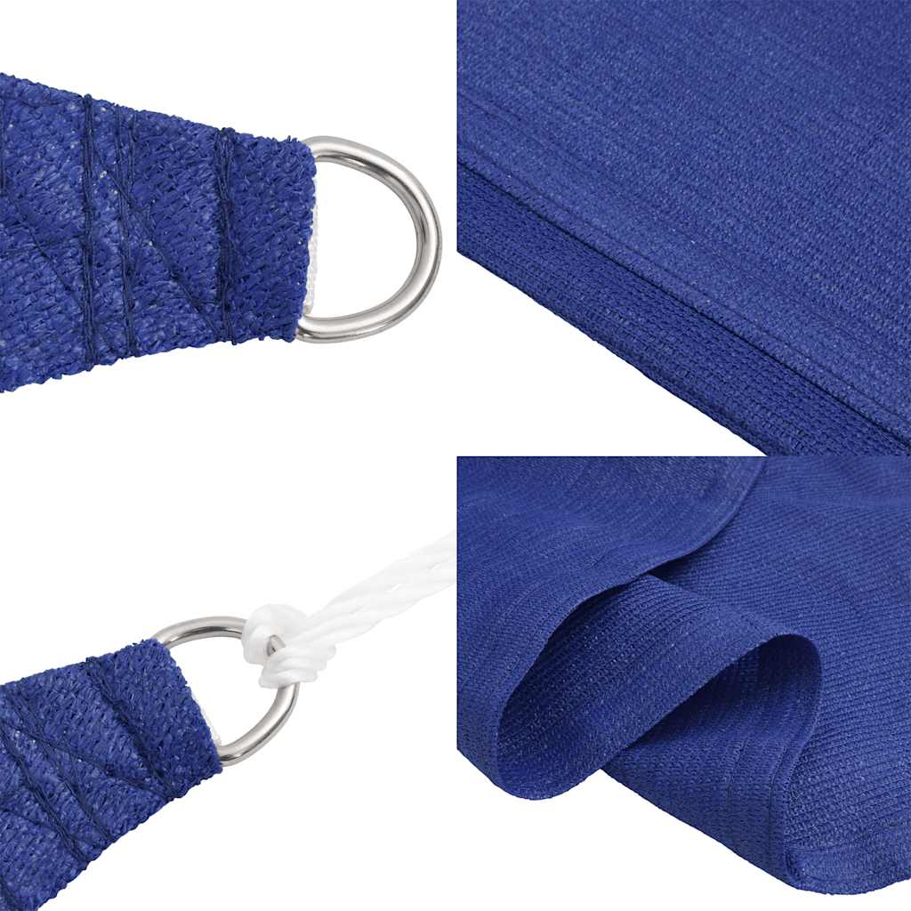 vidaXL Sonnensegel 160 g/m² Dreieckig Blau 4x4x5,8 m HDPE