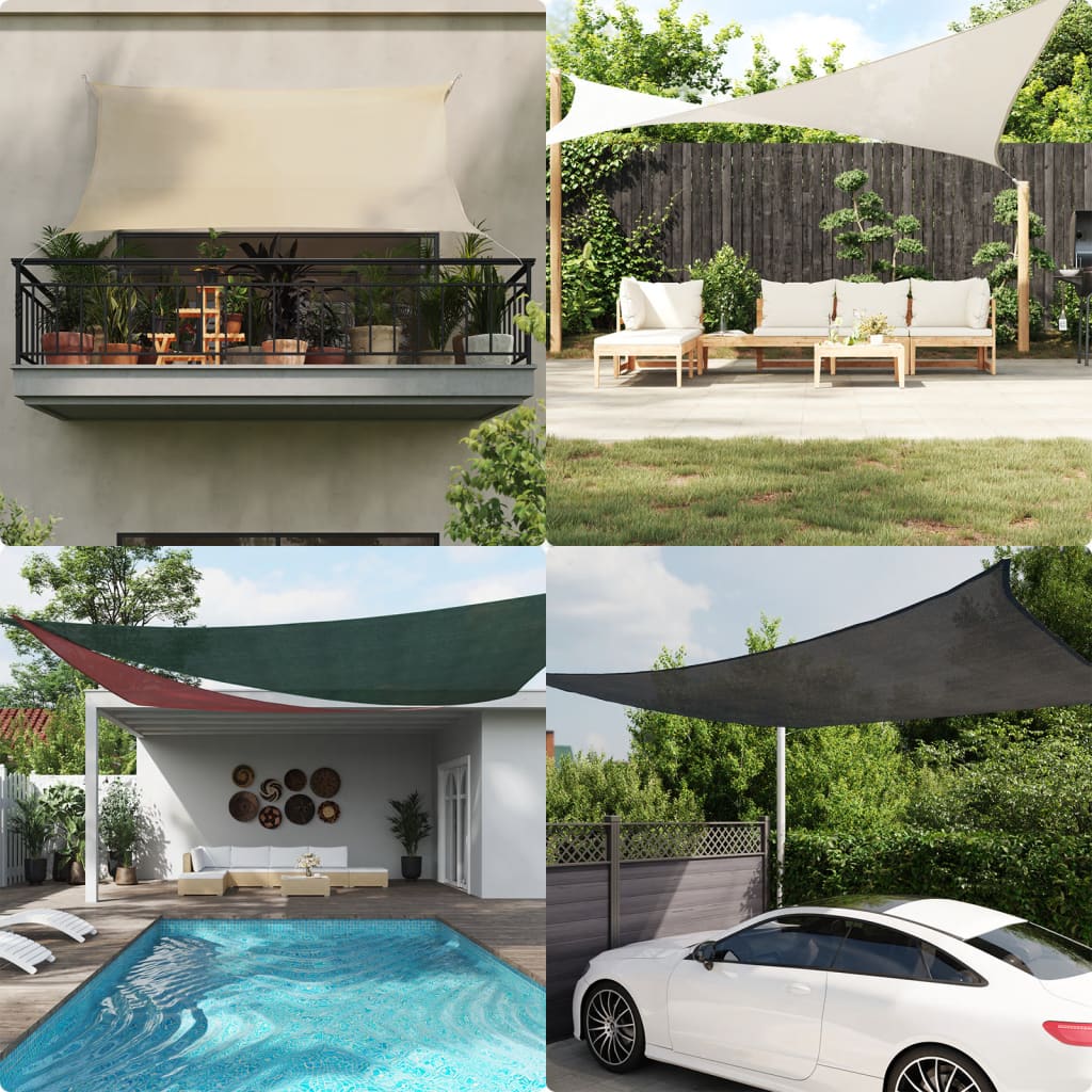 vidaXL Sonnensegel 160 g/m² HDPE