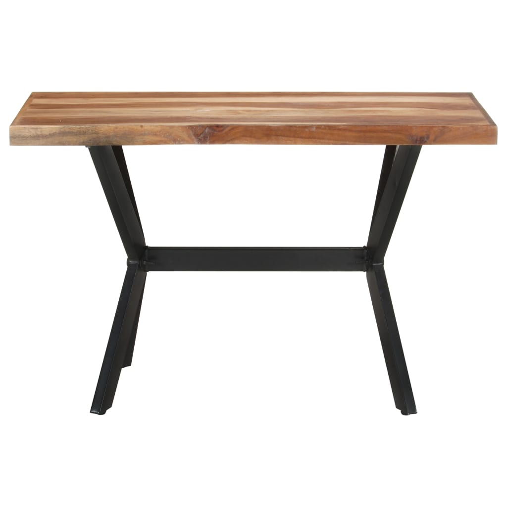 vidaXL Esstisch 120x60x75 cm Massivholz Honigfarben