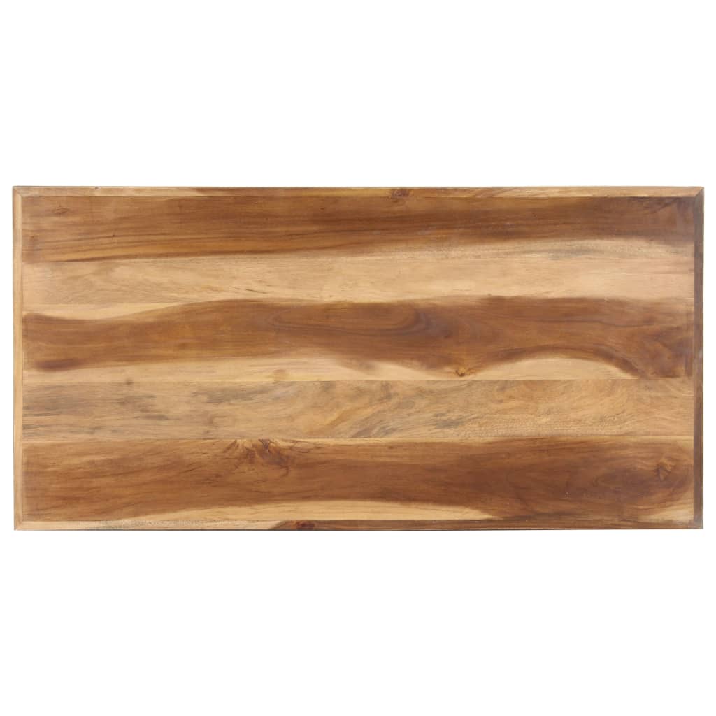 vidaXL Esstisch 120x60x75 cm Massivholz Honigfarben
