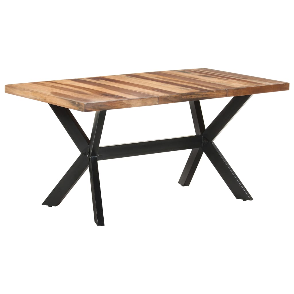 vidaXL Esstisch 120x60x75 cm Massivholz Honigfarben