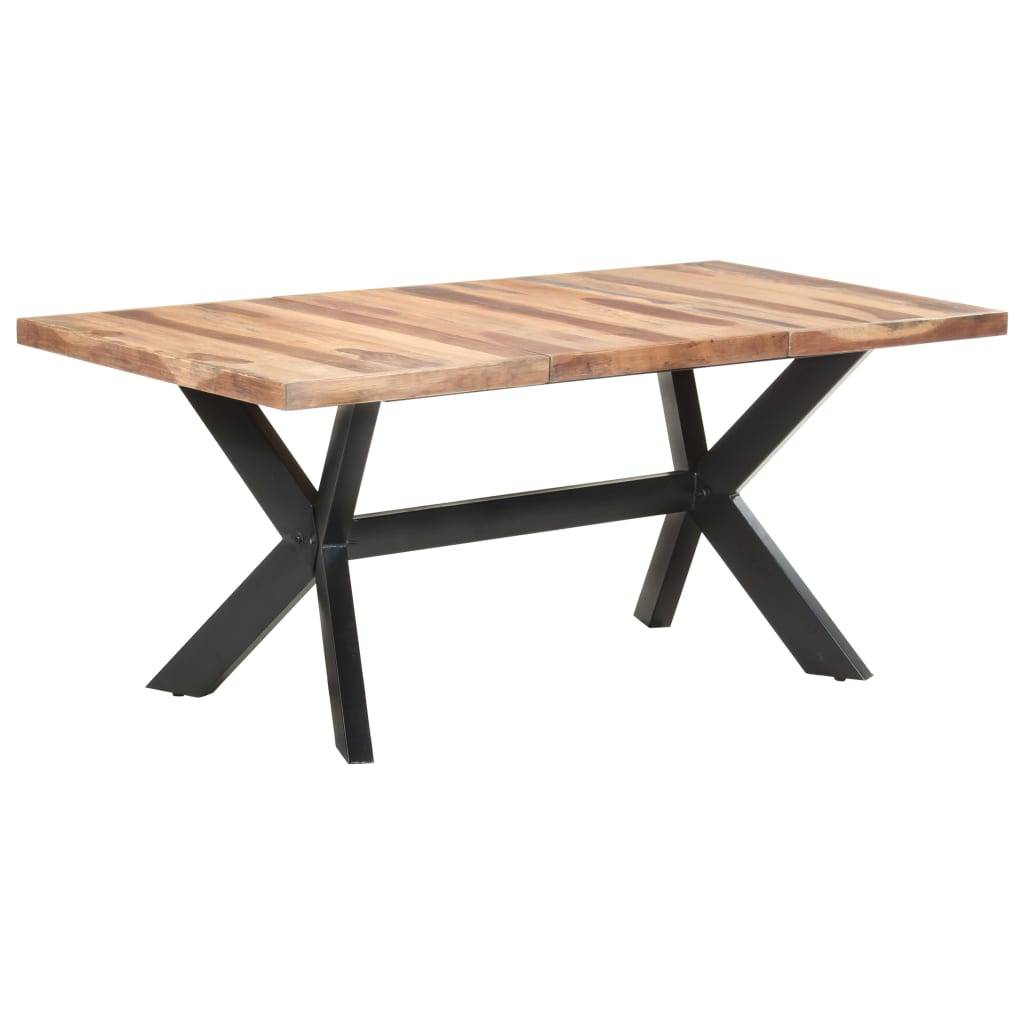 vidaXL Esstisch 120x60x75 cm Massivholz Honigfarben